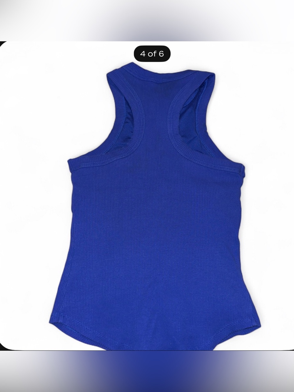 Fabletics Cobalt Ribbed Tank Top - Picture 4 of 6